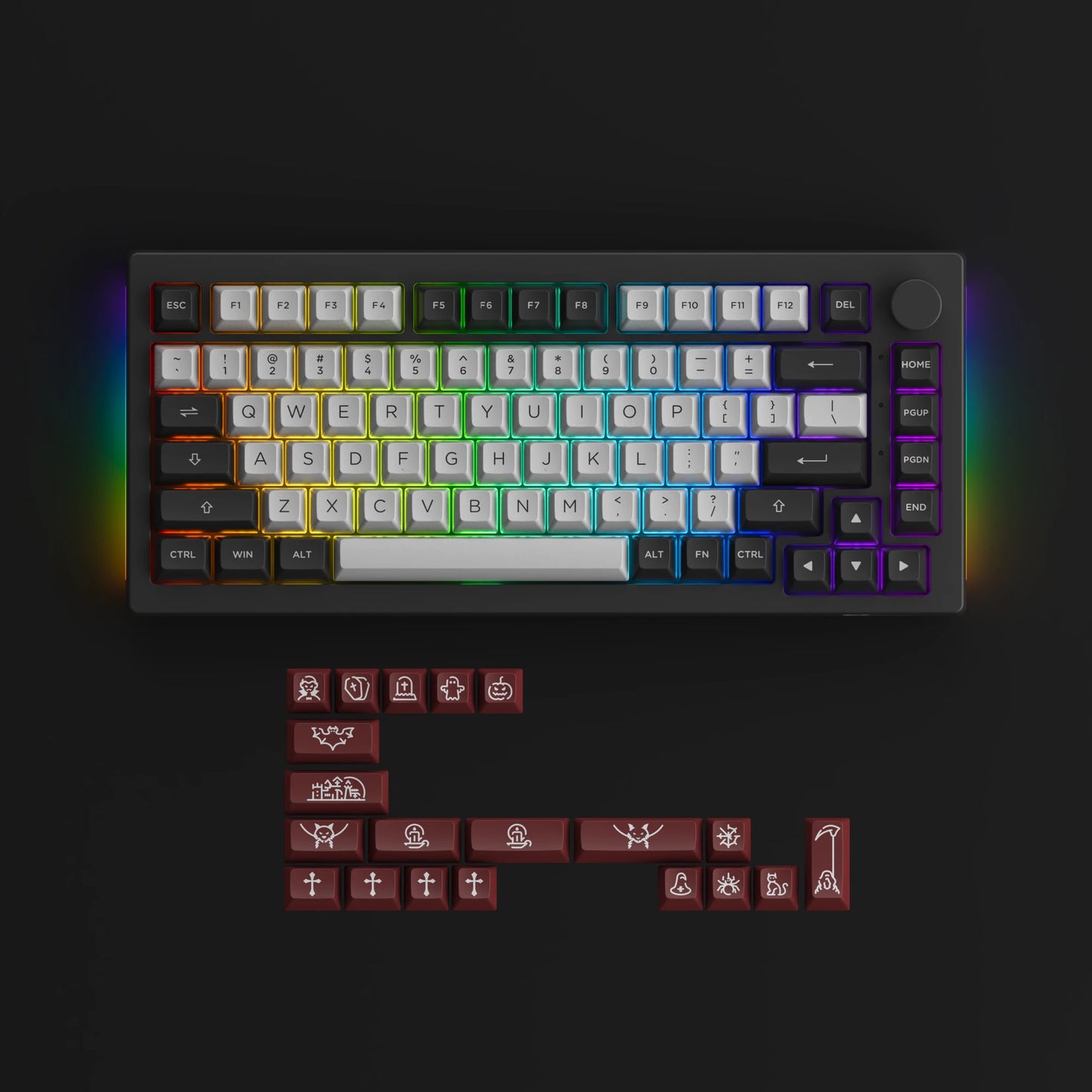 Akko 5075B Plus – Clavier Mécanique Gaming 75%, RGB, Tri-Mode, Hot Swap